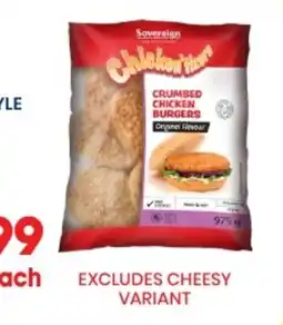 Econo Foods Sovereign Crumbed Chicken Burgers offer