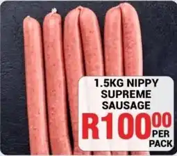 Chikro Food Market 1.5KG NIPPY SUPREME SAUSAGE offer