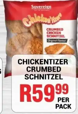 Chikro Food Market Sovereign Chicken'tizers Crumbed Chicken Schnitzel offer