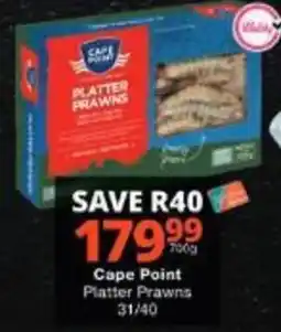 Checkers Cape Point Platter Prawns offer