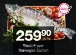 Checkers Whole Frozen Norwegian Salmon offer