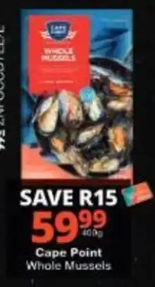 Checkers Cape Point Whole Mussels offer