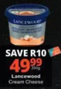 Checkers Lancewood Cream Cheese offer
