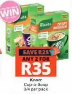 Checkers Knorr Cup-a-Soup offer