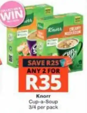 Checkers Knorr Cup-a-Soup offer