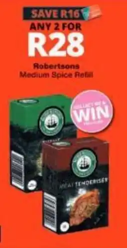Checkers Robertsons Medium Spice Refill offer