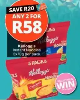 Checkers Kellogg's Instant Noodles offer