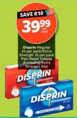 Checkers Disprin Pain Relief Tablets offer