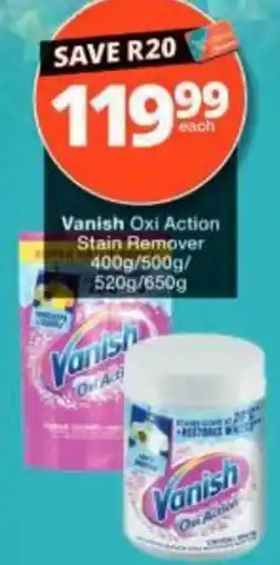 Checkers Vanish Oxi Action Stain Remover offer