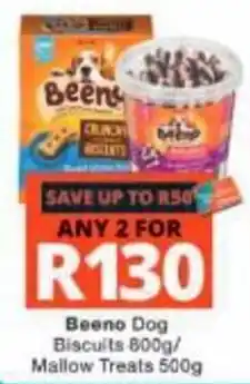 Checkers Beeno Dog Biscuits Mallow Treats offer
