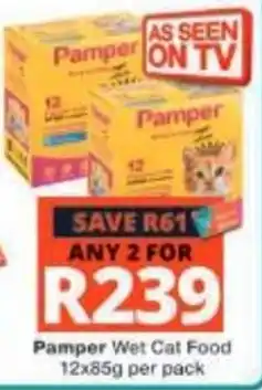 Checkers Pamper Wet Cat Food offer