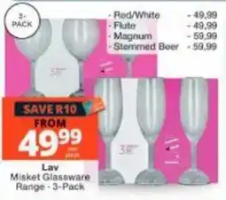 Checkers Lav Misket Glassware offer