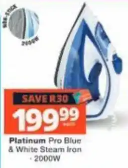 Checkers Platinum Pro Blue & White Steam Iron offer