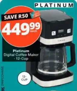 Checkers Platinum Digital Coffee Maker offer