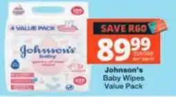 Checkers Johnson's Baby Wipes Value Pack offer