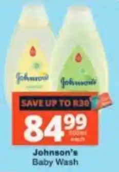 Checkers Johnson's Baby Wash offer