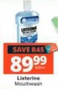 Checkers Listerine Mouthwash offer