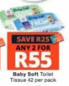 Checkers Baby Soft Toilet Tissue offer