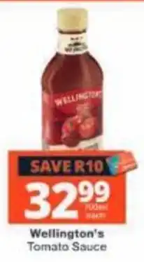Checkers Wellington's Tomato Sauce offer