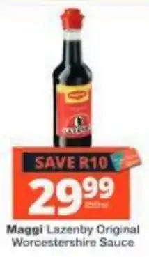 Checkers Maggi Lazebny Original Worcestershire Sauce offer