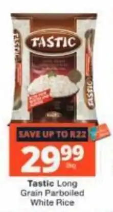 Checkers Tastic Long Grain Parboiled White Rice offer