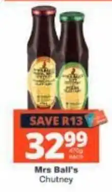 Checkers Mrs Ball's Chutney offer