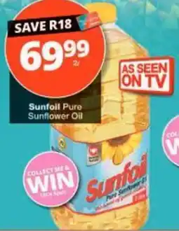 Checkers Sunfoil Pure Sunflower Oil offer