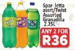 Supa Store Spar-letta assrt/Twist Assorted Granadilla offer