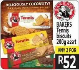 Supa Store Bakers Tennis biscuits Assorted offer
