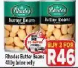 Supa Store Rhodes Butter Beans offer