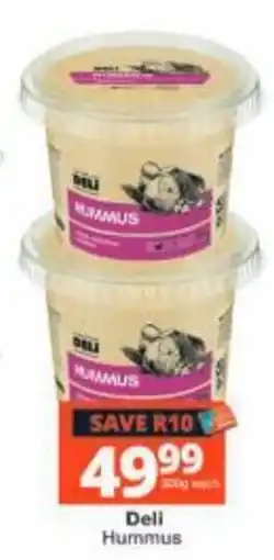 Checkers Deli Hummus offer