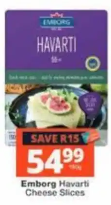 Checkers Emborg Havarti Cheese Slices offer