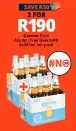 Checkers Corona Cero Alcohol Free Beer NRB offer