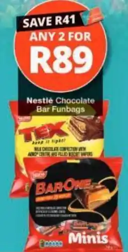 Checkers Nestlé Chocolate Bar Funbags offer