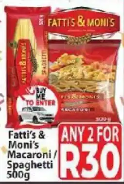 Supa Store Fatti's & Moni's Macaroni / Spaghetti offer