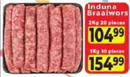 Supa Store Induna Braaiwors offer