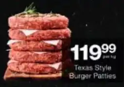 Checkers Texas Style Burger Patties offer