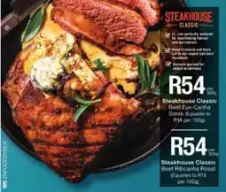Checkers Steakhouse Classic Beef Eye-Canha Steak offer