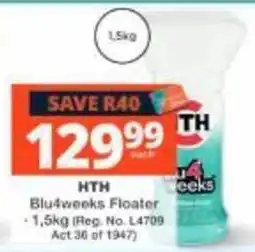 Checkers HTH Blu4weeks Floater offer