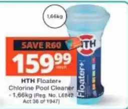 Checkers HTH Floater+ Chlorine Pool Cleaner offer