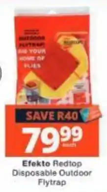 Checkers Efekto Redtop Disposable Outdoor Flytrap offer