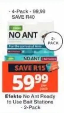 Checkers EfeKto No Ant Ready to Use Bait Stations offer