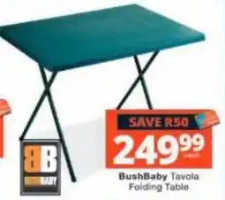 Checkers BushBaby Tavola Folding Table offer