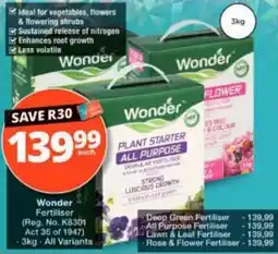 Checkers Wonder Fertiliser offer
