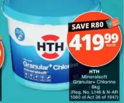 Checkers HTH Granular+ Chlorine offer