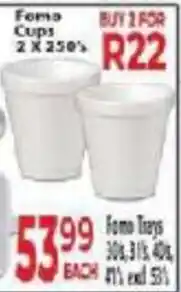 Supa Store Fomo Cups offer