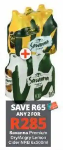 Checkers Savanna Premium Dry/Angry Lemon Cider offer