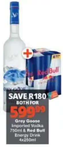 Checkers Grey Goose Imported Vodka & Red Bull Energy Drink offer