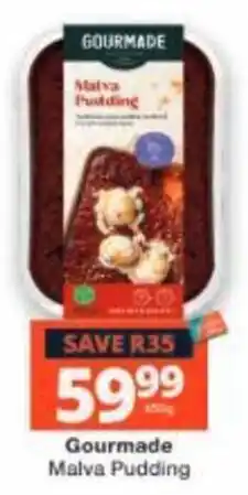 Checkers Gourmade Malva Pudding offer