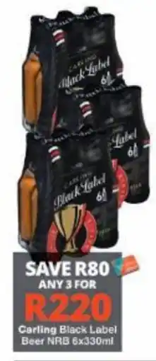 Checkers Carling Black Label Beer offer